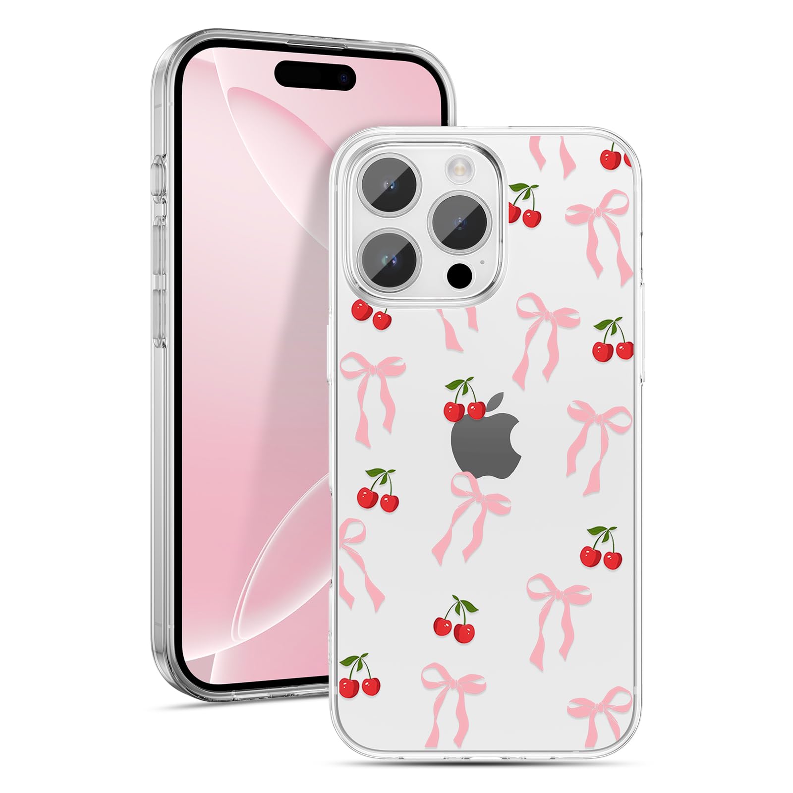 ZTOFERA Klare Hülle mit Schleife für iPhone 16 Series