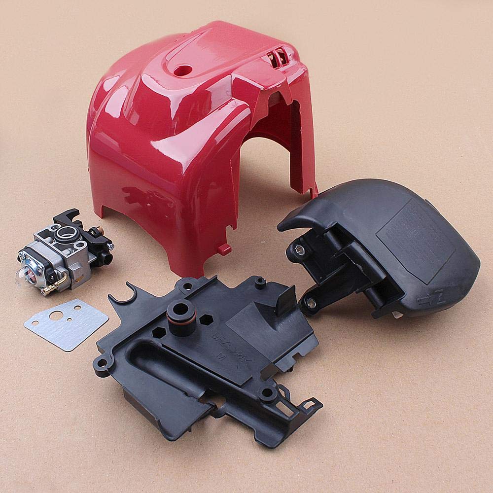 (Accesorios de herramientas al aire libre) Carburador Cilindro Filtro de Aire Cubierta Cubierta de Línea de Combustible para H GX35 GX35NT HHT35 1.3HP 4 tiempos Mini Motor de Gas Motor Trimmer
