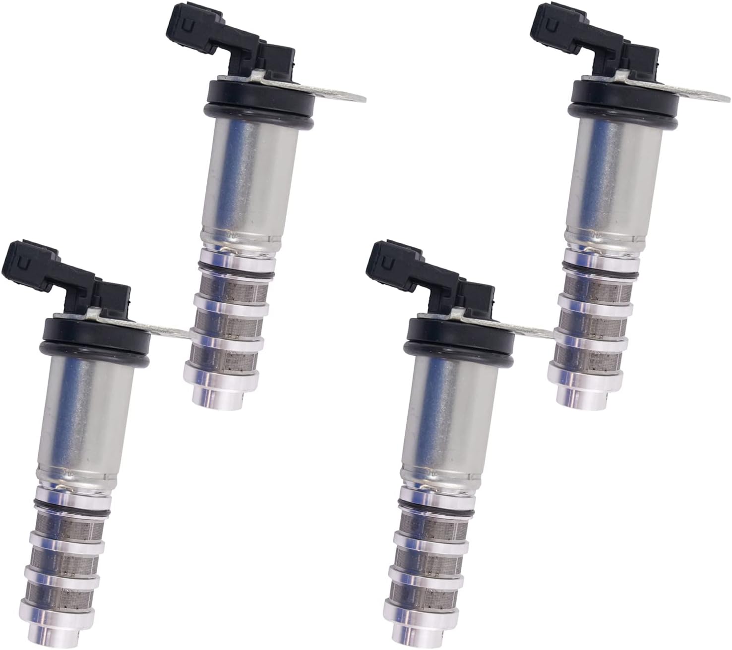 VVT Variable Valve Timing Control Solenoid 4 Piece set Compatible with BMW