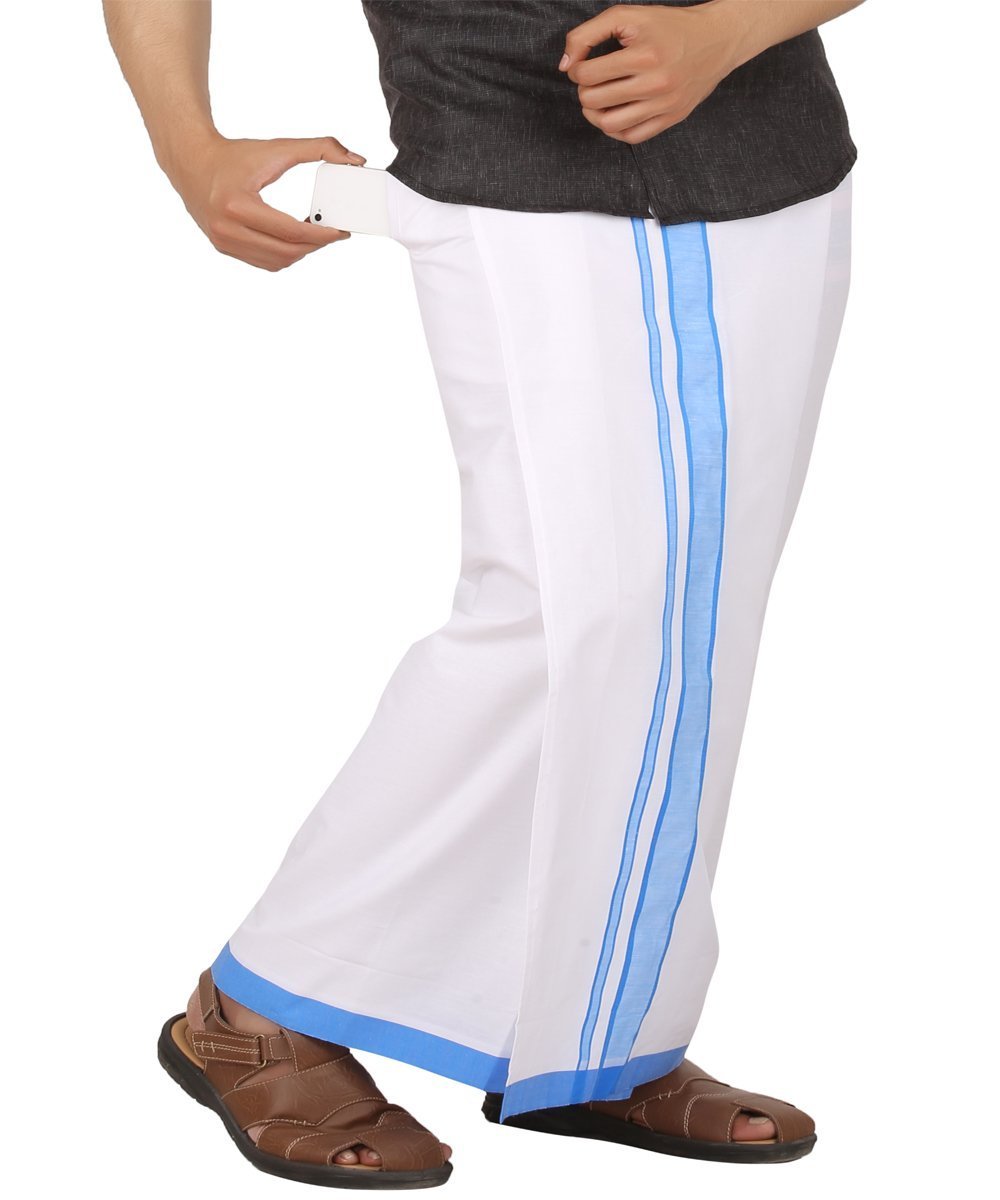 (MOON MEN'S VELCRO POCKET DHOTI-image-40