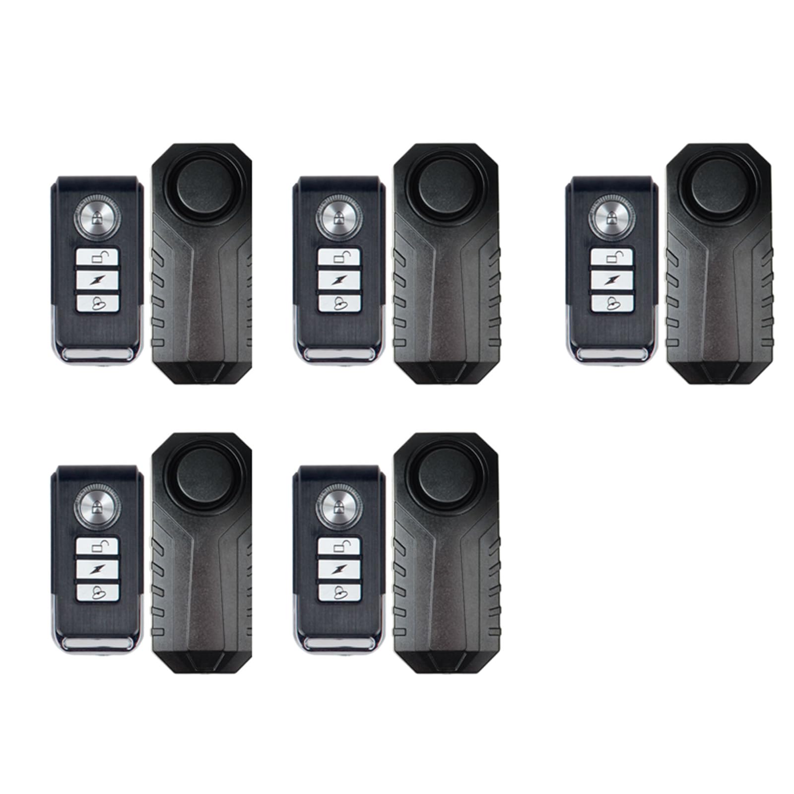 Greencycle 113db Loud Bicycle Alarm System Anti Theft,Vibration Sensing Bike Alarm with Remote,IP65 Waterproof,SOS Function,Suitable for Electric Bicycles,Mobility Scooters,Electric Bicycles,5PK