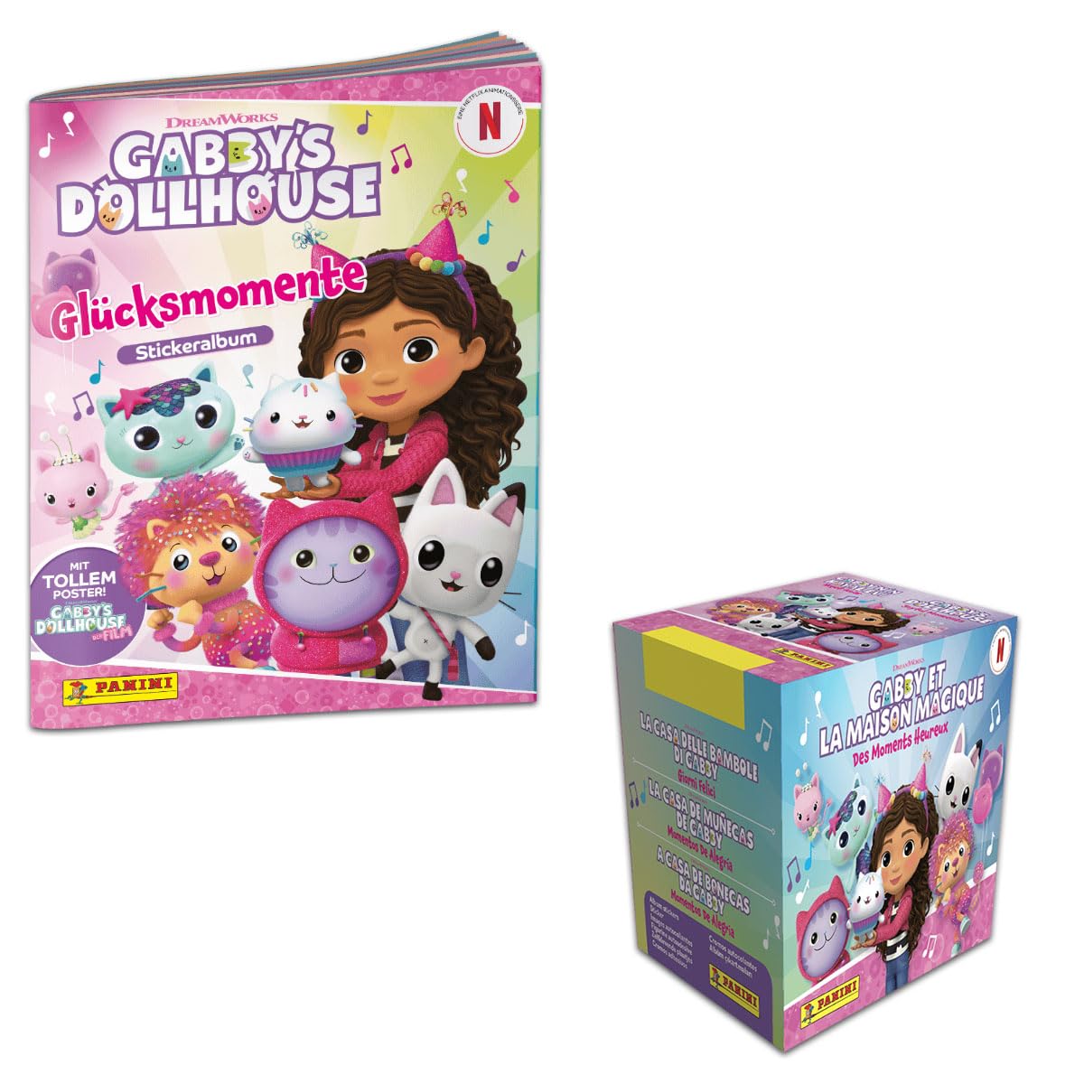 Panini Gabby’s Dollhouse Glücksmomente - Stickerkollektion (Box-Bundle)