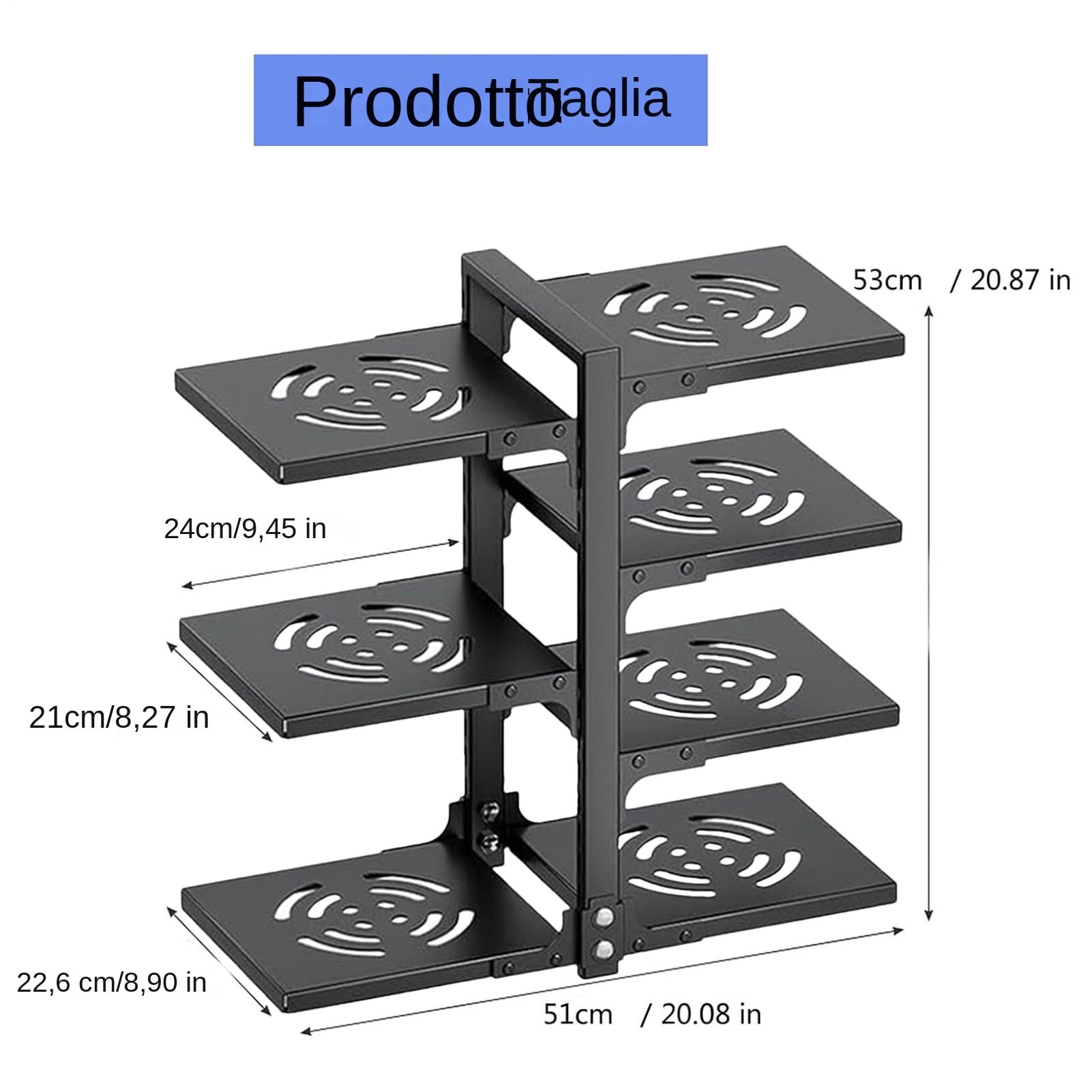 Generico Organizzatore di pentole e padella, organizzatore di pentole Porta