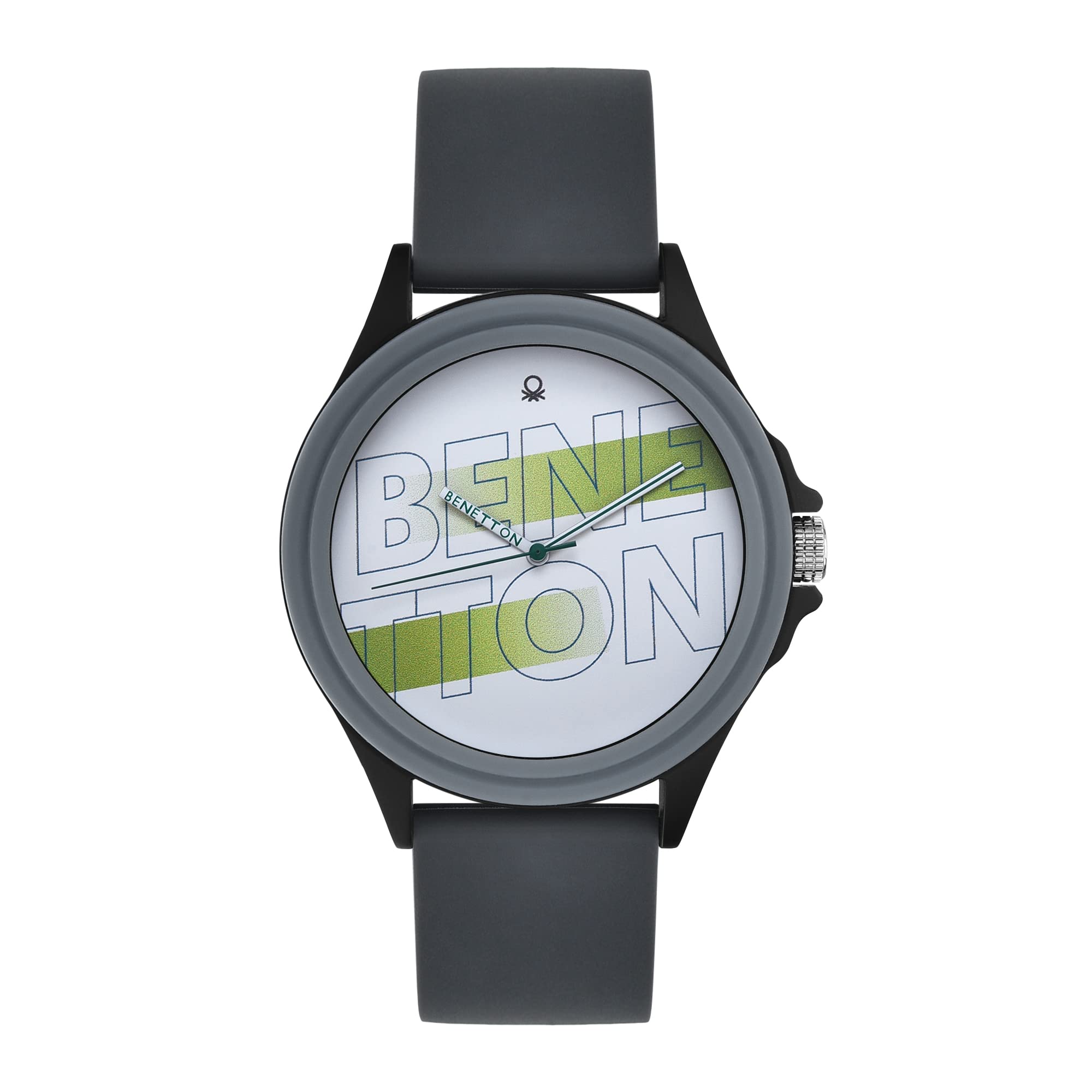 UNITED COLORS OF BENETTON Mens 46 mm Light Grey Dial Silicone Analogue Watch - UWUCG0302 (B0BQJBN93R) Amazon Price History, Amazon Price Tracker