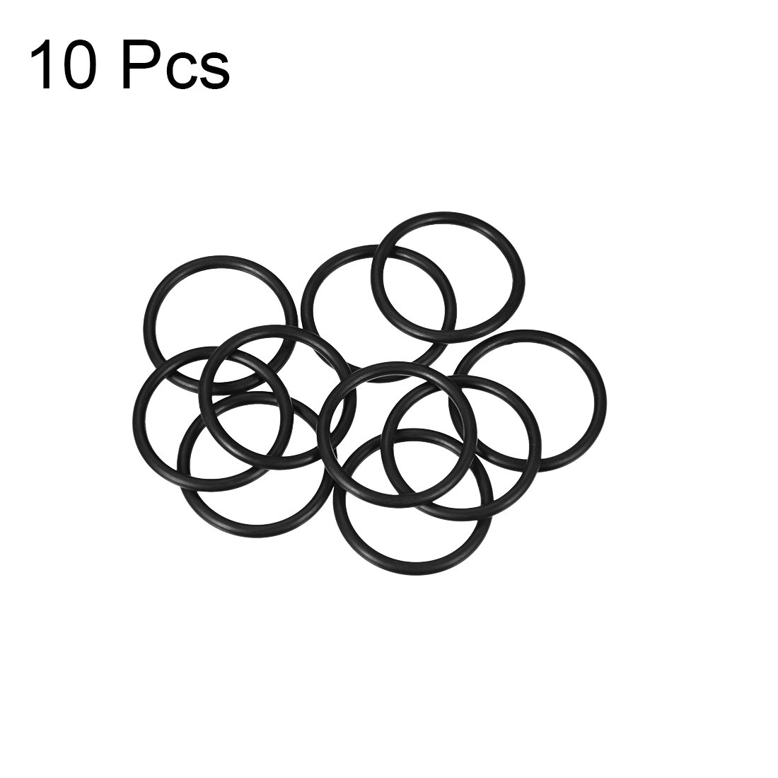 sourcing map 10 sztuk Metryczne kauczuk nitrylowy O-ringi uszczelka gumowa 28 mm średnica zewnętrzna 23 mm średnica wewnętrzna. 2,5 mm szerokość