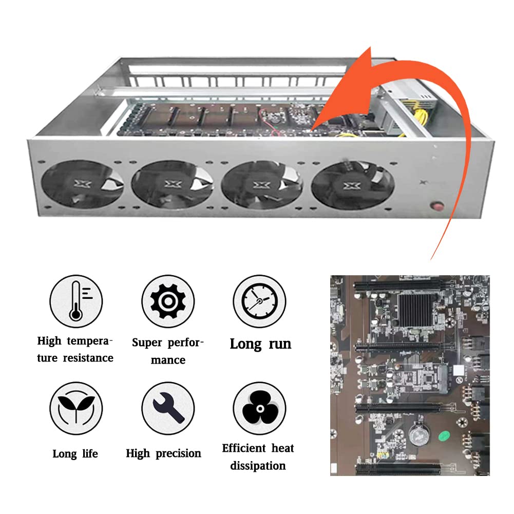 JINWEI Mini Case Rack, Mining Rig Frame, Minero System for Crypto Coin  Currency Bitcoin Including Base Plate B75 Minero, Power Supply, CPU, Fan :  Amazon.de: Computer & Accessories