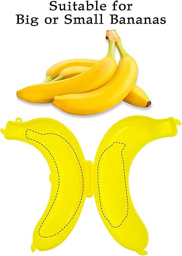 Miniatura 5 de Paquete de 3 fundas de plátano sin BPA, caja protectora de plátano, soporte para plátano para viajes al aire libre, contenedor de almacenamiento de