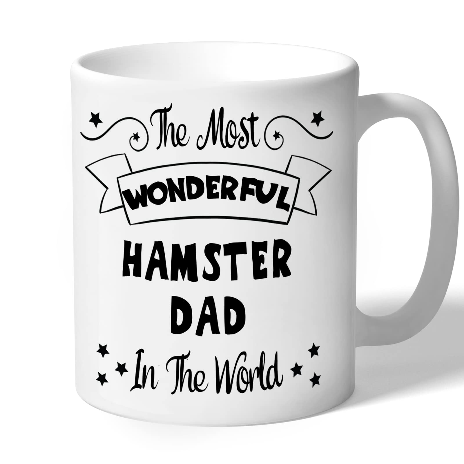 Dog Lovers Collection Hamster Dad Mug - Pawsome - Hamster Gifts (Black Print)