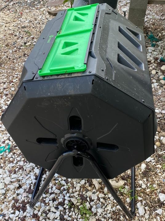 Vremi Tumbling Outdoor Compost Bin Dual Chamber 42 gal
