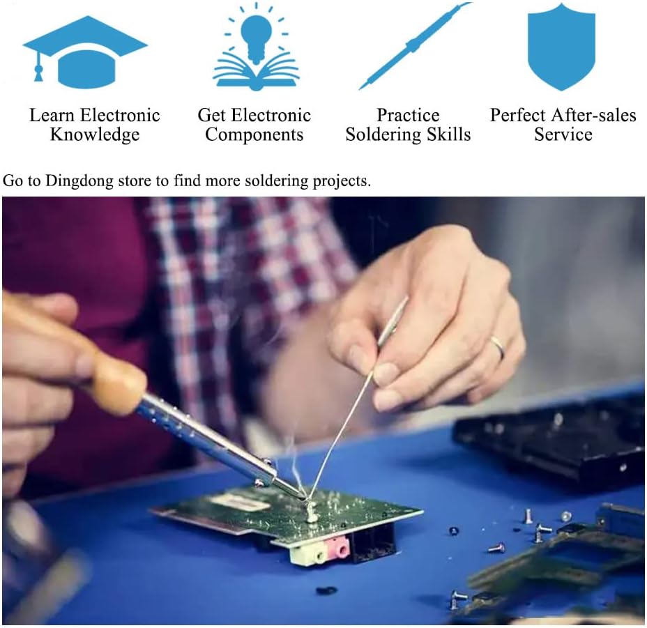 Person soldering components onto the PCB