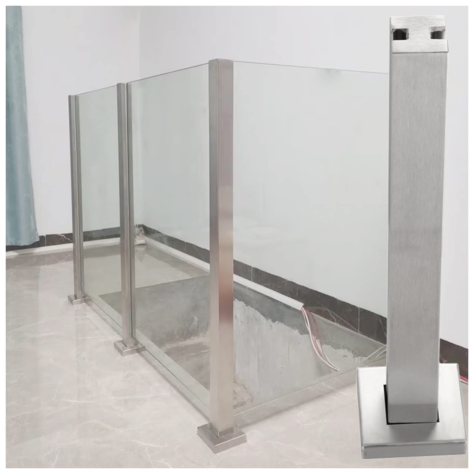 Support de poteau de balcon en acier inoxydable anti-rouille pour sécuriser vos rambardes