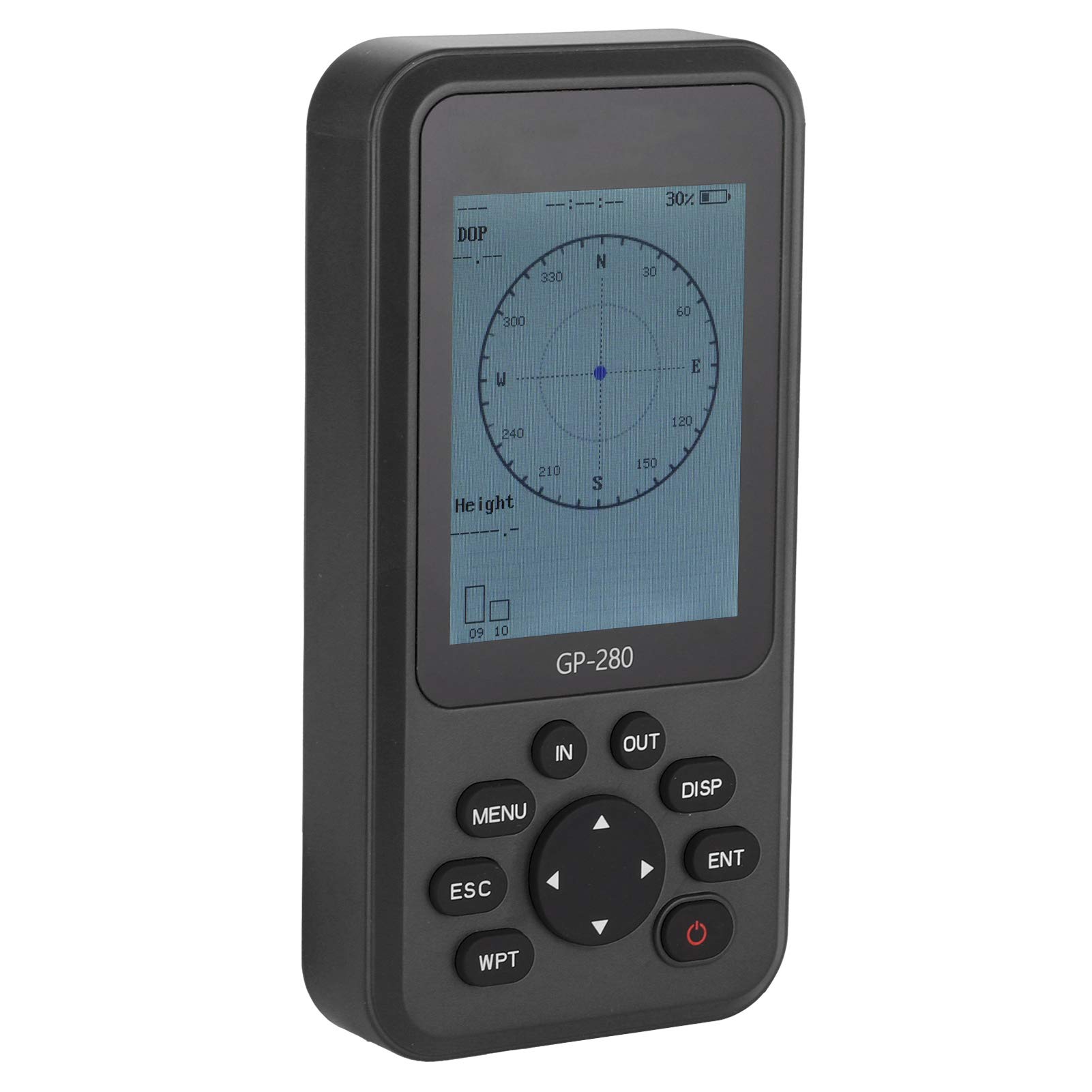 Navigatore GPS Portatile con Schermo Multifunzione, Dispositivo Impermeabile Ad Alta sensibilità per, Veicoli e attività All'aperto, Accessorio (BLACK)