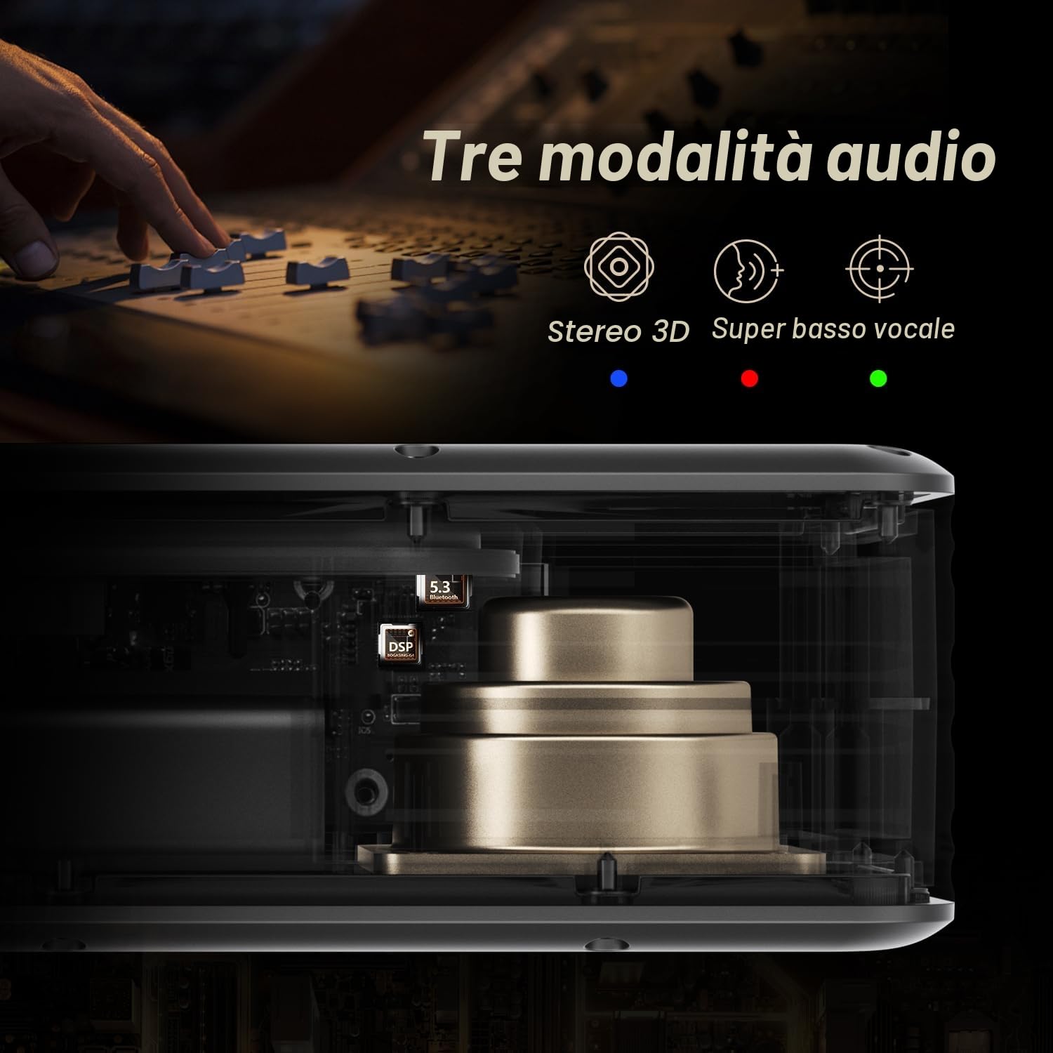 BOGASING G4 Cassa Bluetooth Potente, Altoparlante Bluetooth Portatile, Casse da 50W con bassi potenti, 24 Ore di Riproduzione, IPX7 Impermeabile, 3 EQ, Speaker Bluetooth 5.3, TF, AUX