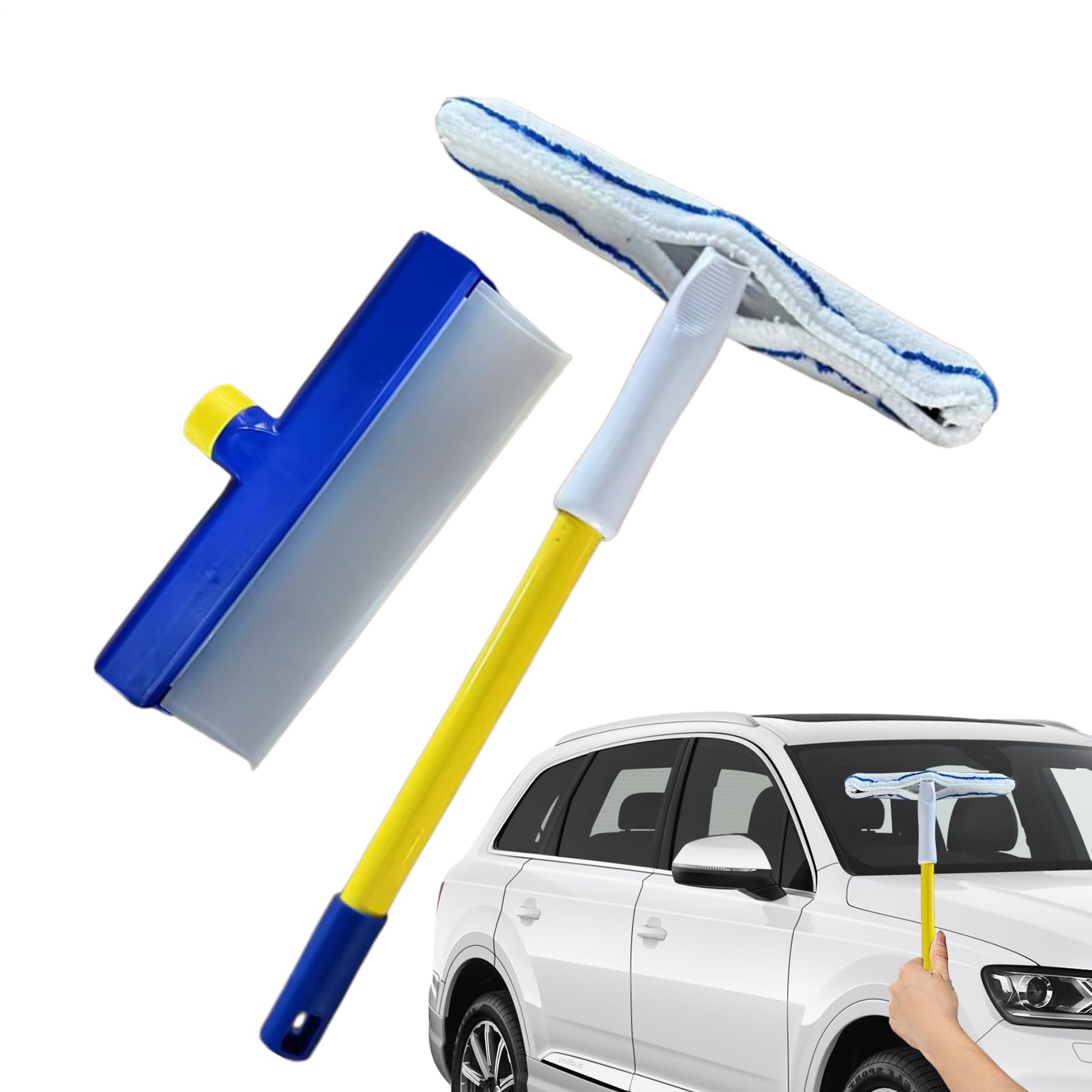 Outil de nettoyage en silicone pour pare-brise de voiture et portes vitrées de maison