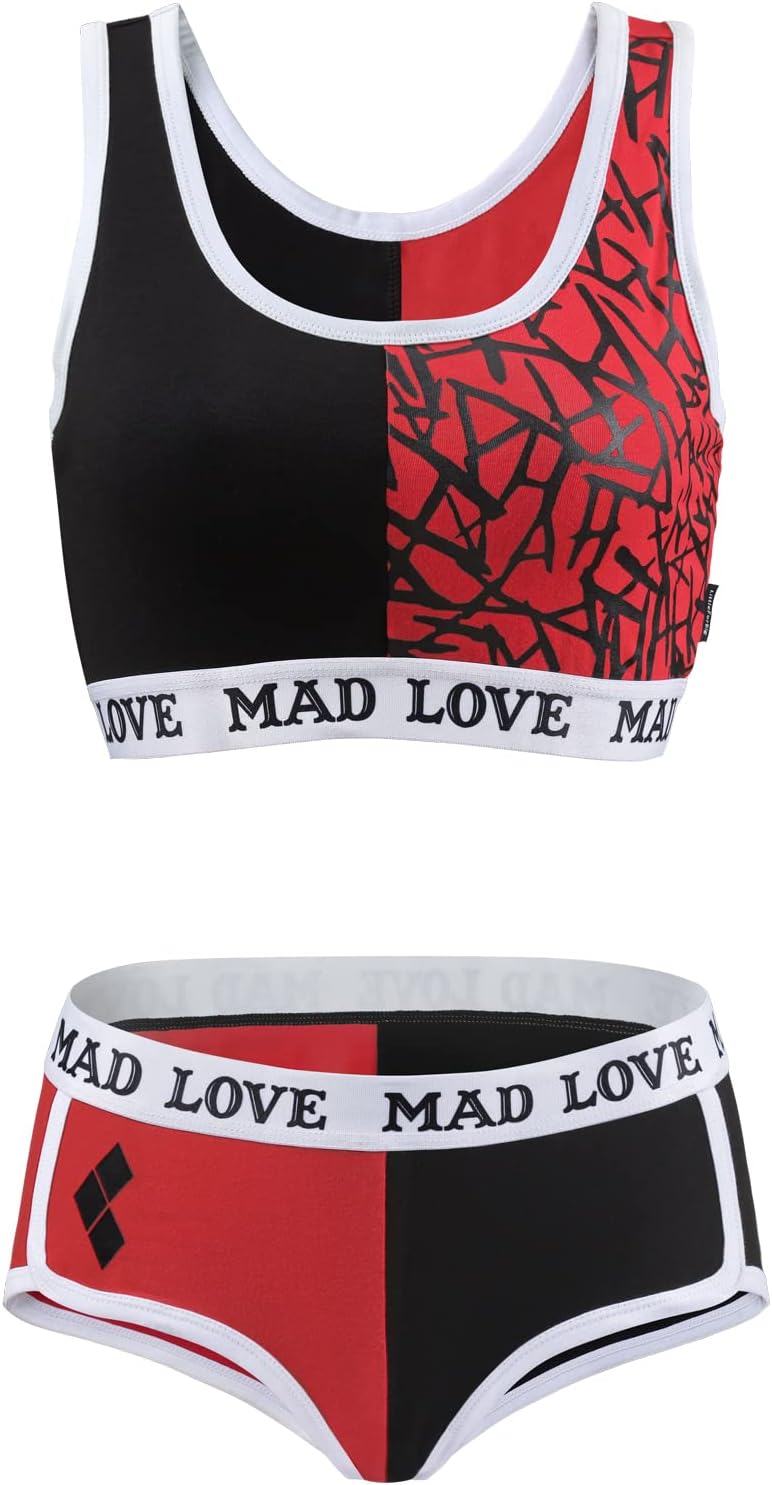 女子ブラレット2点セット 綿キャミソールとパンティー