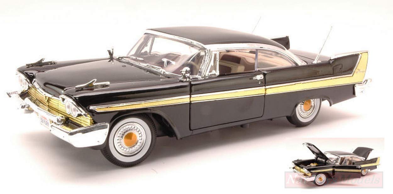 MotorMax MTM73115BK Plymouth Fury 1958 Black 1:18 MODELINO DE CAST Model kompatybilny z