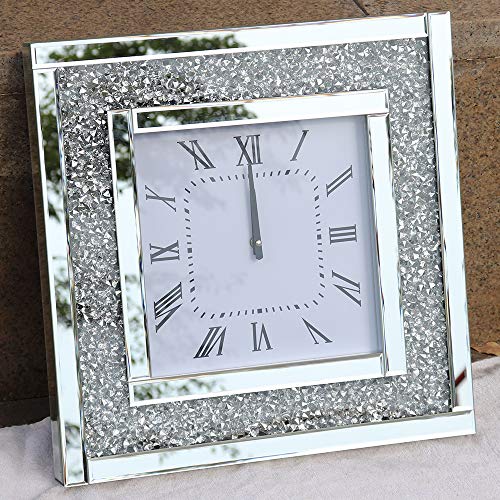 Crystal sparkle twinkle bling square crush diamond mirrored large…
