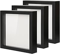 Vista 16 de Muzilife Marco de Fotos Shadow Box de 11x14 pulgadas con Tablero de Lino - Madera Profunda y Vidrio Templado, Estuche Rústico de Exhibición Listo