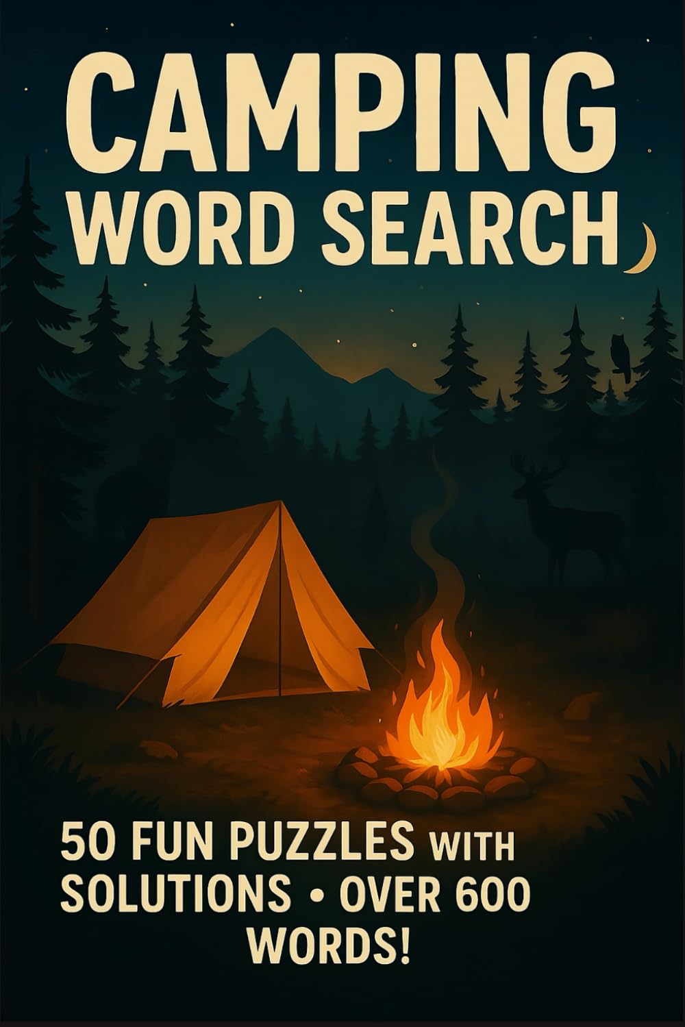 Camping & Survival Word Search: Relaxing Outdoor Puzzles for Travel, Gifts, and Passing Time