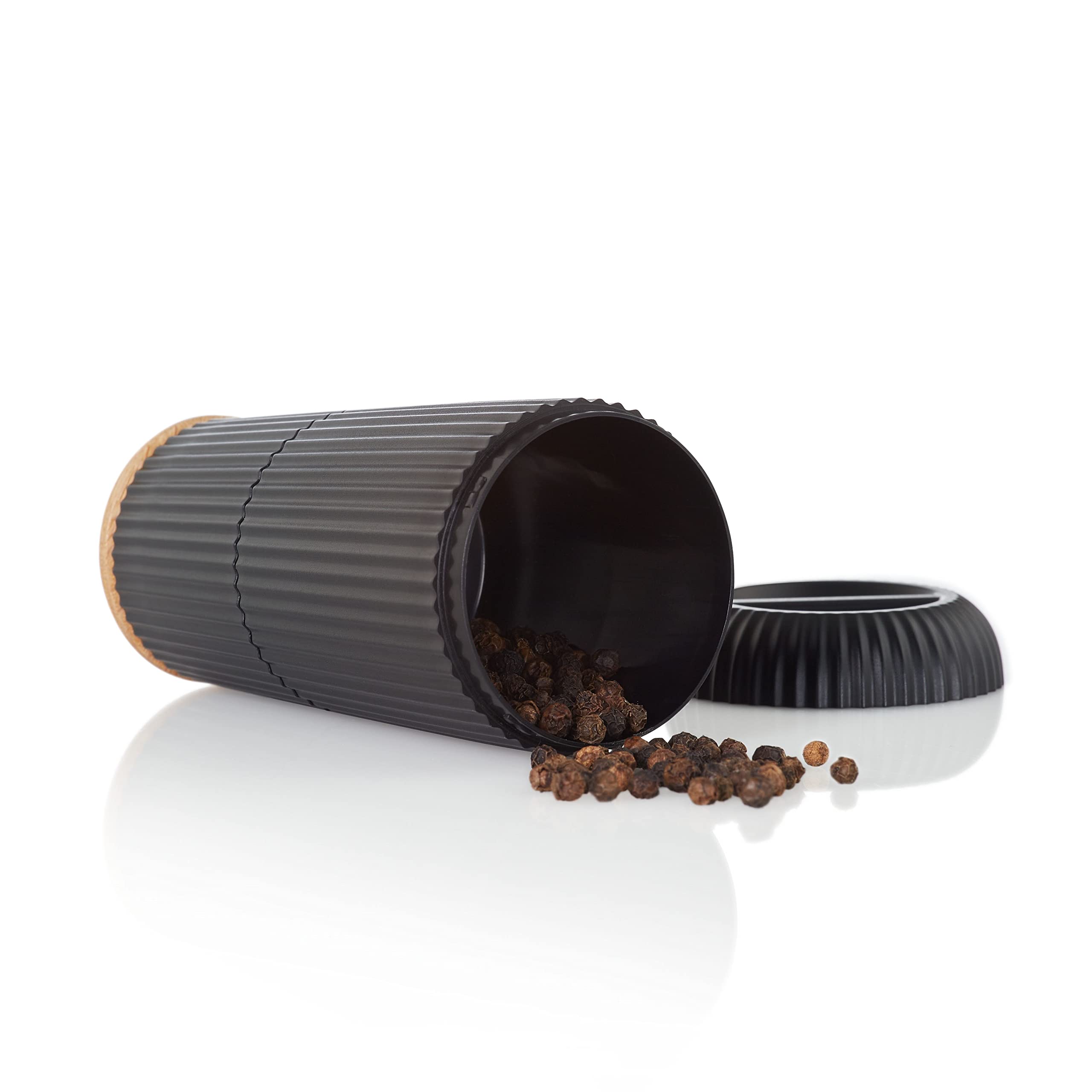 AdHoc MP153 - Set macinapepe e sale Scape in rilievo, con meccanismo CeraCut® in ceramica