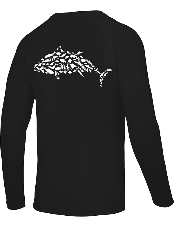 Twekfish Men's Fishing Shirt Long Sleeve, UPF50+ UV Protection Sun Shirts, Quick Dry Graphic T Shirt for Running Hiking by Twekfish - Used condition - US$8.87