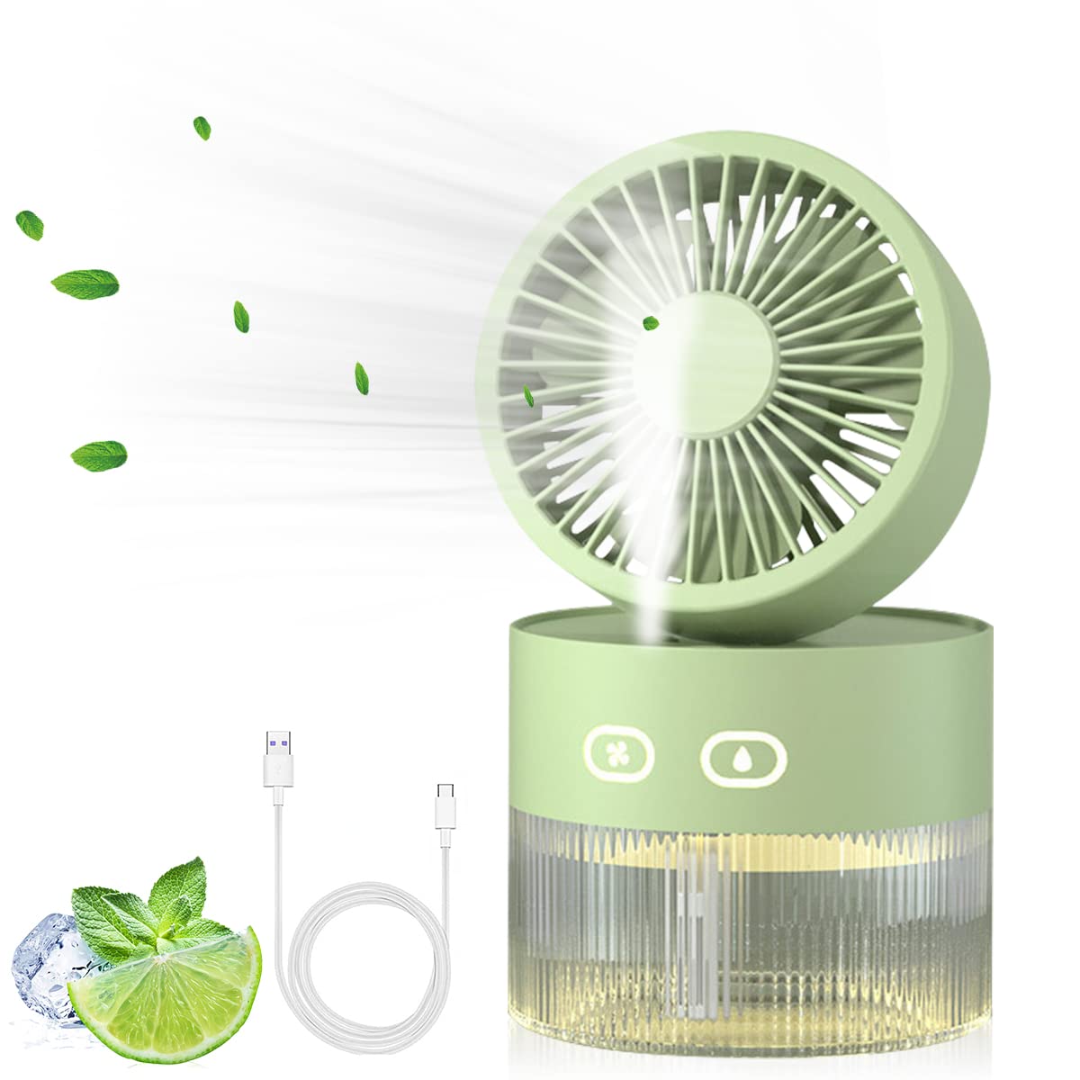 ZORBES® 2 IN 1 USB Portable Fan with Humidifier USB Desktop Fan Foldable Office Personal Fan, 3 Speeds Adjustable Cool Mist Fan Quiet Cool Mist USB Desktop Fan for Home Car Office (B0BXXSX1VC) Amazon Price History, Amazon Price Tracker