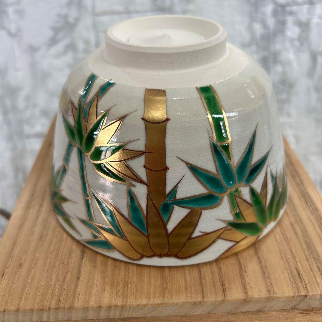 茶碗 茶道具 茶器 木箱 共箱付き 茶碗 膳所焼 陽炎園造 灰釉