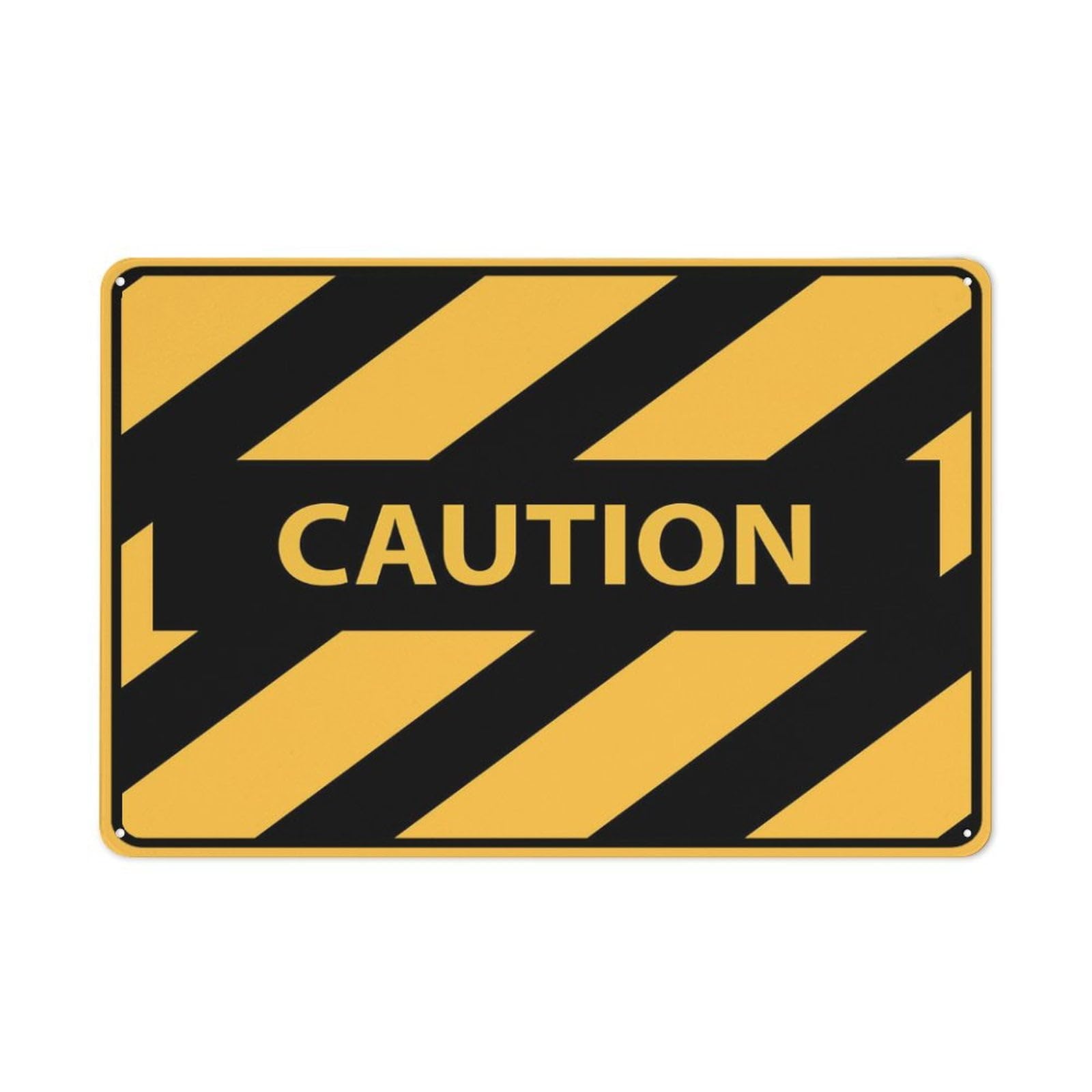 peiyeety Caution Machinery Sign Warning Tin Sign Home Kitchen Farm Garden Garage Wall Decor 12X8Inch