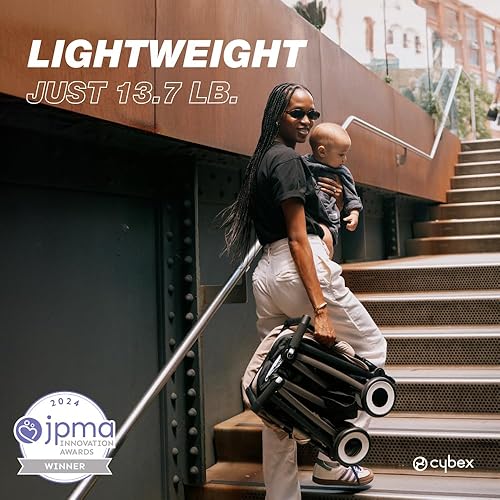 Miniatura 5 de Cybex Libelle - Cochecito de bebé con bolsillo de viaje, ligero, de mano para avión con reclinación con una sola mano, compatible con asientos de