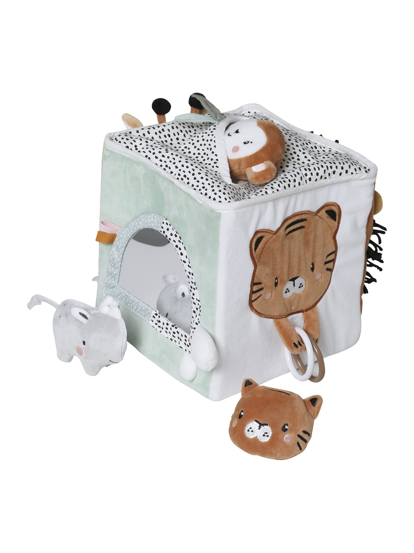 VERTBAUDET Grand Cube d'activités en Tissu Tanzanie Multicolore
