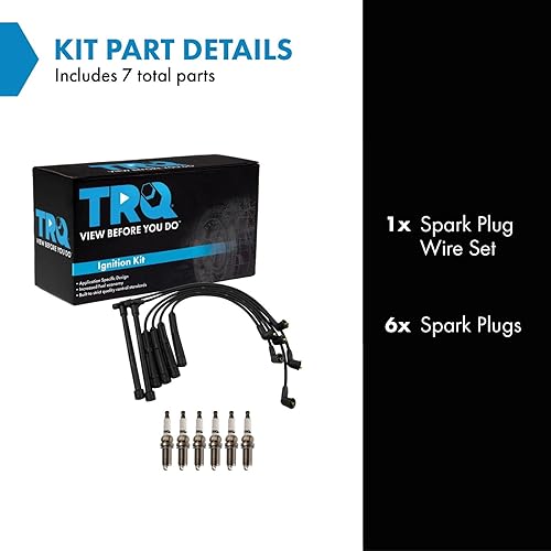 Miniatura 191 de TRQ Kit de bujías de 5 piezas de bujías de iridio compatibles con Chevrolet Aveo 2004-2008 Aveo5 2004-2008