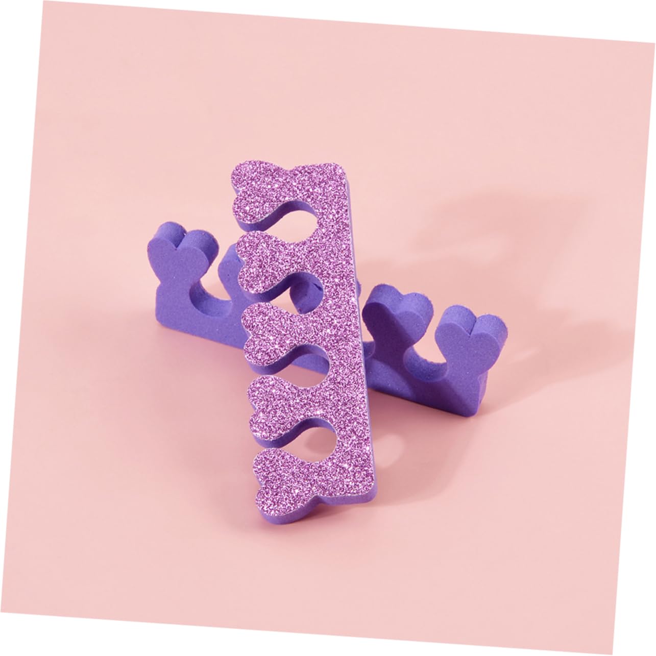 Beatifufu Nail Art Supplies 24pcs Toe Separators Toe Bands for Easy to Use for Nail Painting