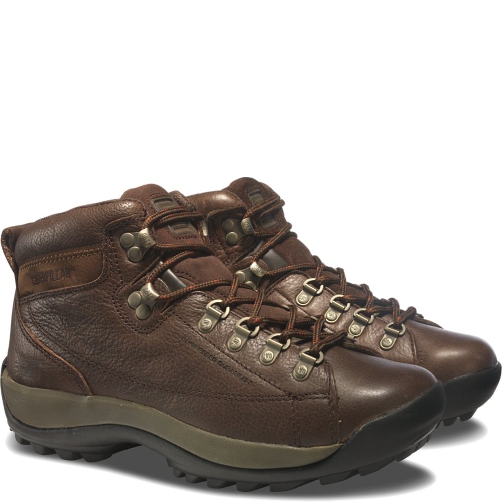 Caterpillar CAT Men Active Alaska Chocolate Brown Hiking Work Boot Shoe 7.5 W
