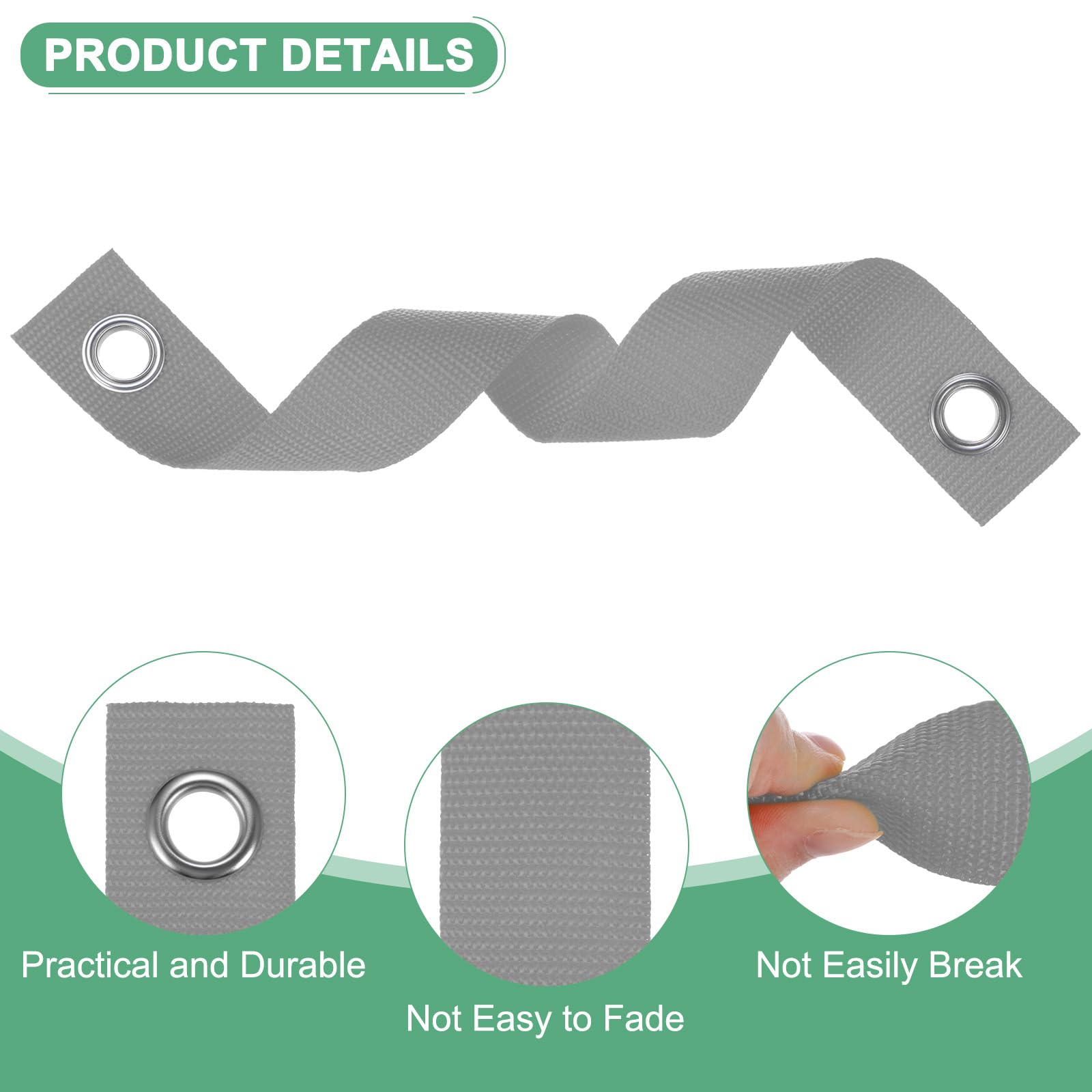 M METERXITY 16-Pack Tree Straps for Staking,1.5 Inch x 15.7 Inch Tree Support Straps Nylon Tree Strap for Leaning Tree Protection/Plant Support - Image 2
