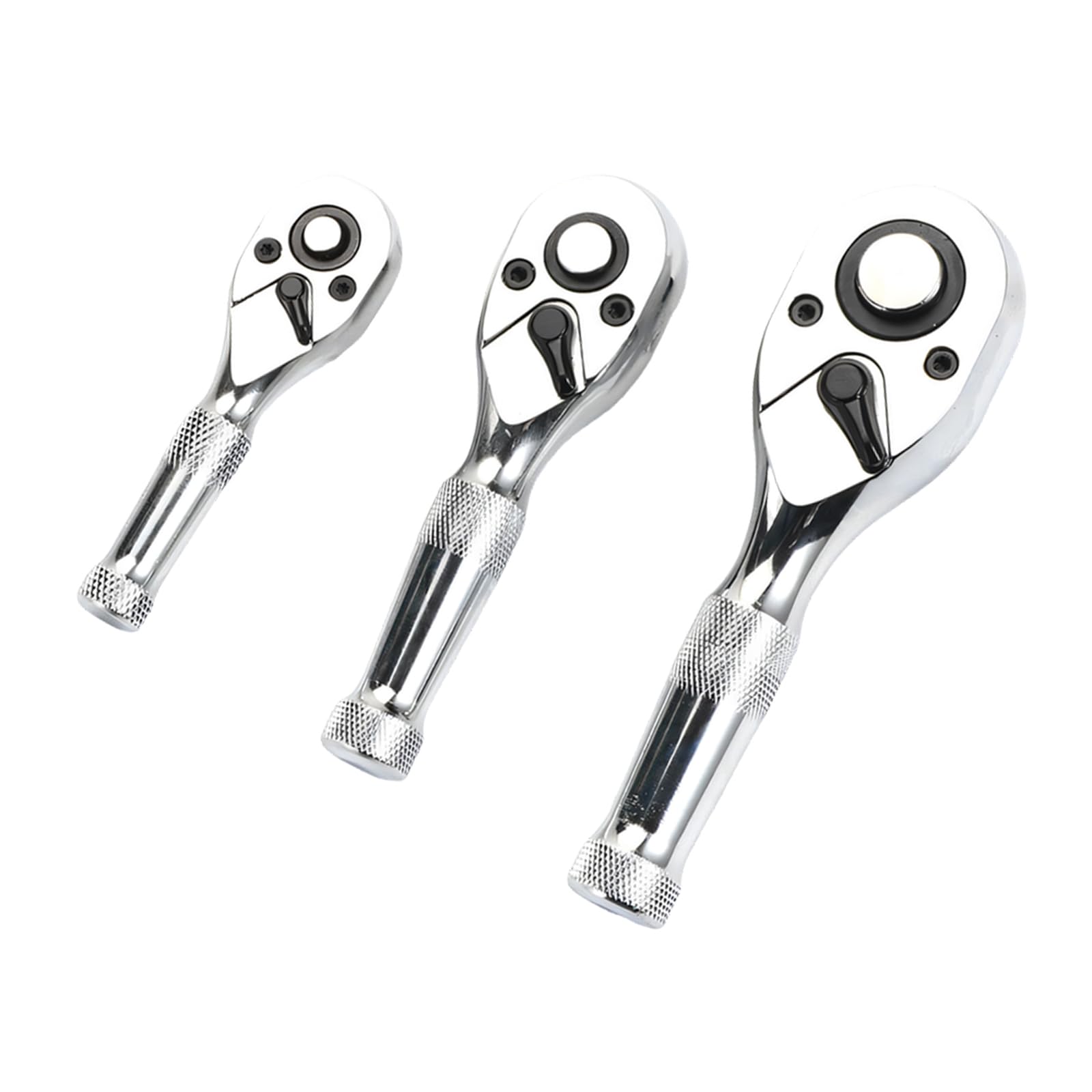 Hsioluted Multipurpose Ratchets Tool 72 Tooth Gear Systems Double Drive Heads 1/4 3/8 1 / 2inch for Confined Area Repairs Bidirectional Wrench