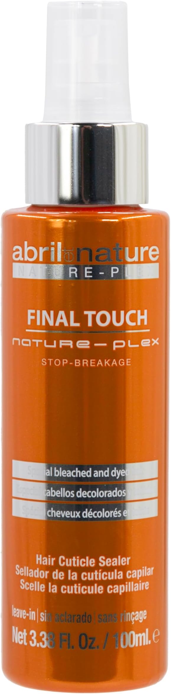 abril et nature - Nature Plex, STOP Breakage - Hydrating Hair Oil Final Touch - Finishing Serum with Hyaluronic Acid - Repairing Shine Oil for Split Ends - Leave-In - 100 ml