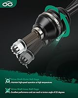 Vista 3 de SCITOO Conjunto de eje de eje CV se adapta a 2007-2010 para John Deere Gator XUV 620i, 2007-2010 para John Deere Gator XUV 850D delantero derecho