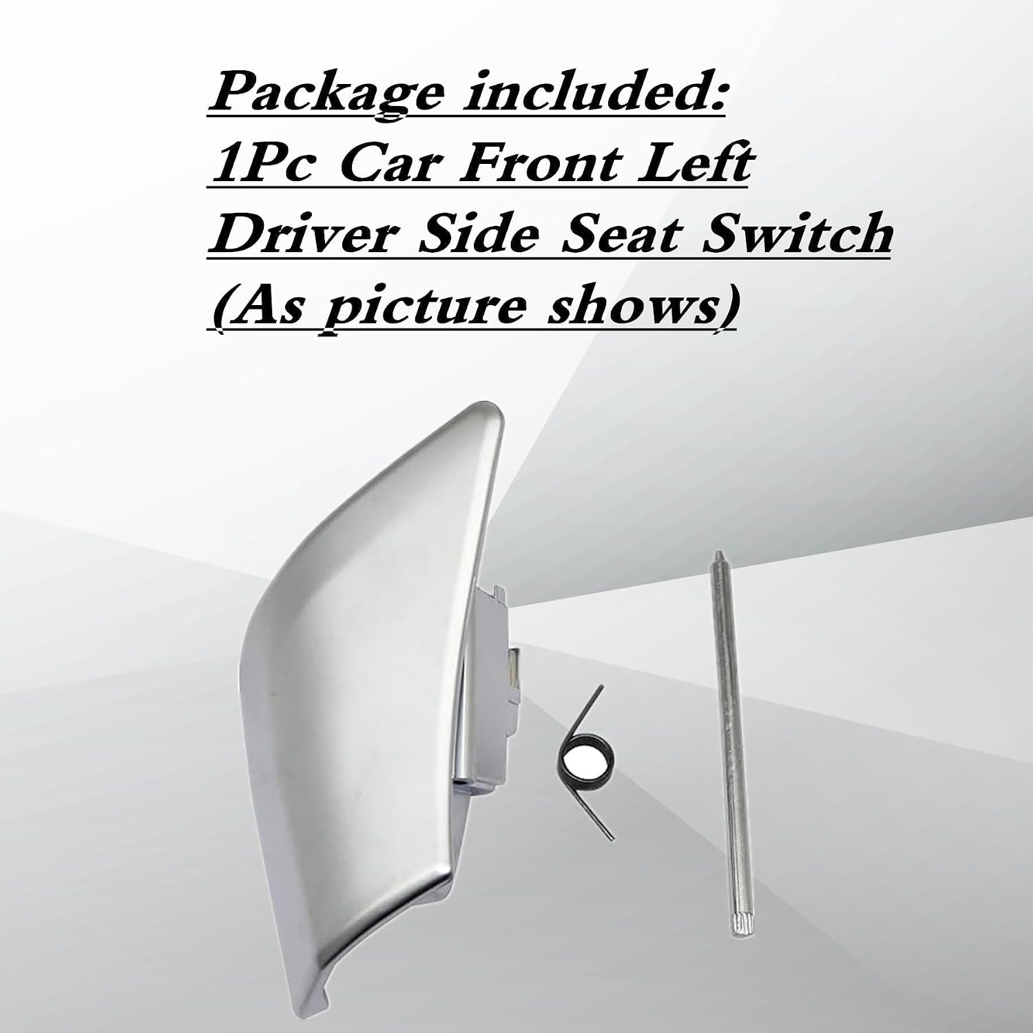 XQSMWF Front Left Driver Side Seat Backrest Recliner Handle Lever 2079108506 Compatible with Mercedes Benz C-Class Coupe W204 2008-2015 E-Class Coupe W207 E250 E400 E550 2009-2016 Matte Silver