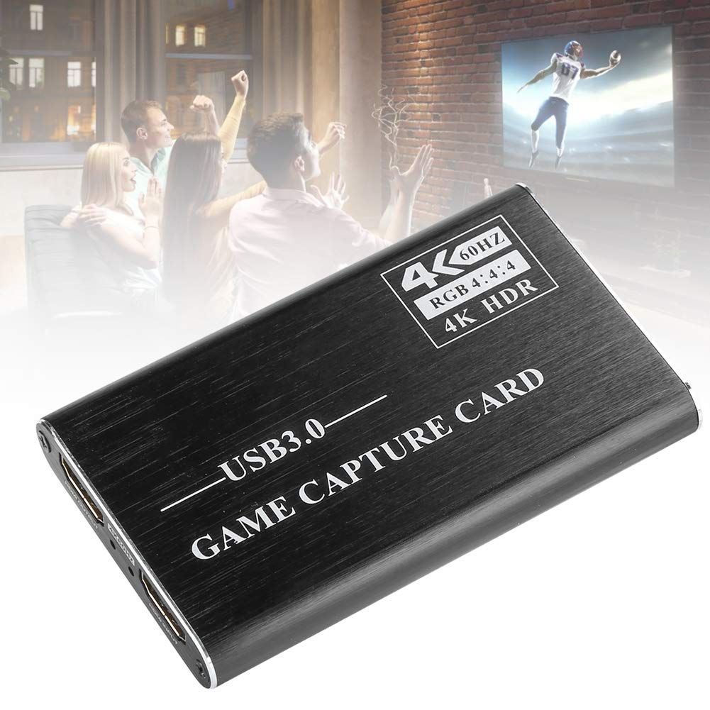 Tarjeta de captura de vídeo HDMI USB3.0, grabador de vídeo HDMI 4K 1080P con salida en bucle, caja de grabación USB 3.0 Plug and Play para transmisión en, compatible con Linux OS