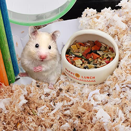 Hamster Ceramic Food Bowl Chew-Resistant Food And Water Dish For Hamster Hedgehog Guinea Pig Sugar Glider Small Animals #TOP1