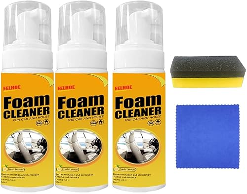 KCRPM Espray limpiador de espuma multiusos limpiador de espuma multifuncional para interior de automóvil asiento de cuero limpiadores multiusos del