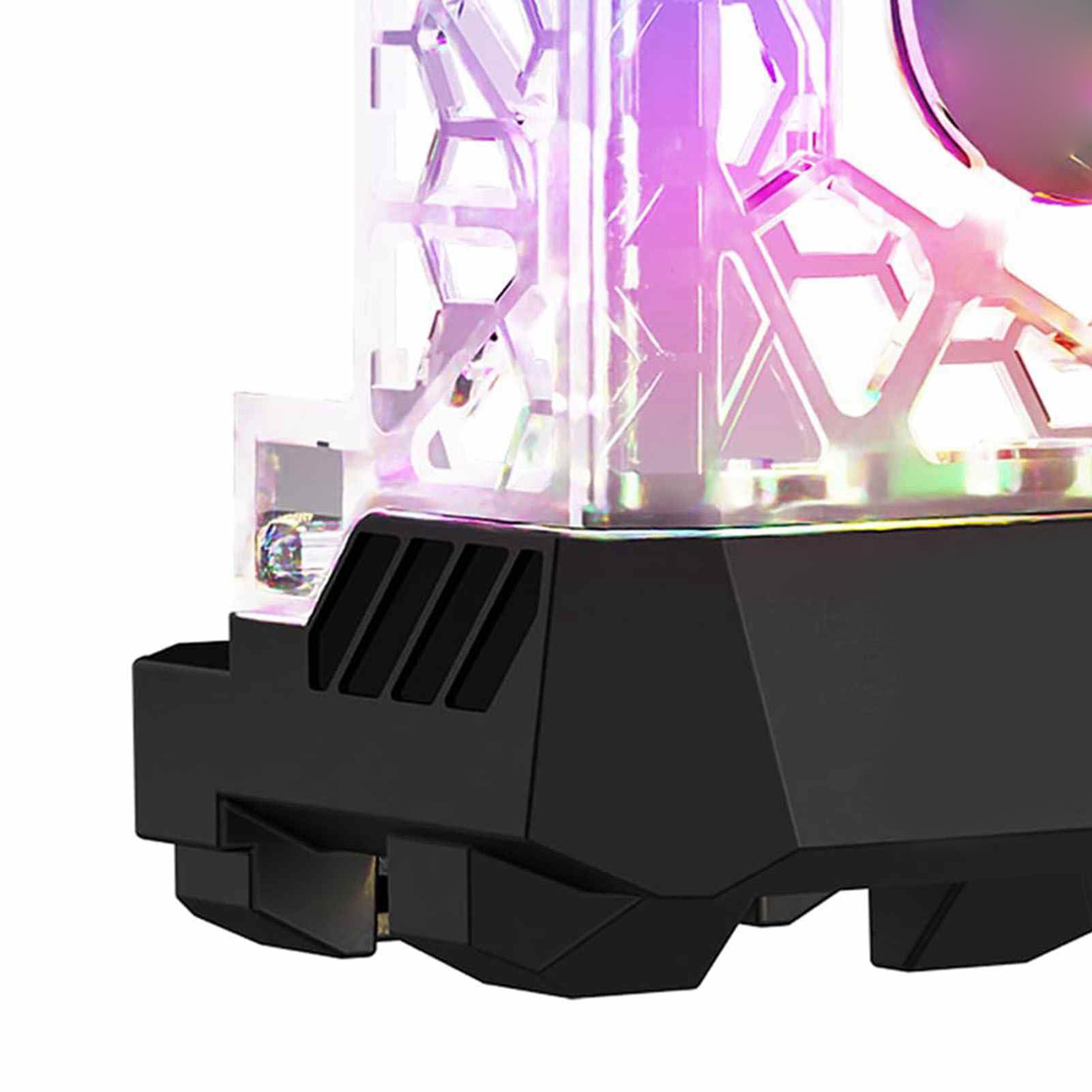 Aramox 3D-Druckkopfabdeckung, Transparentes ABS-Frontgehäuse mit RGB-Licht und Kühlgebläsekanal, Webgesteuerte Druckkopfabdeckung für P1P P1S X1E-Benutzer