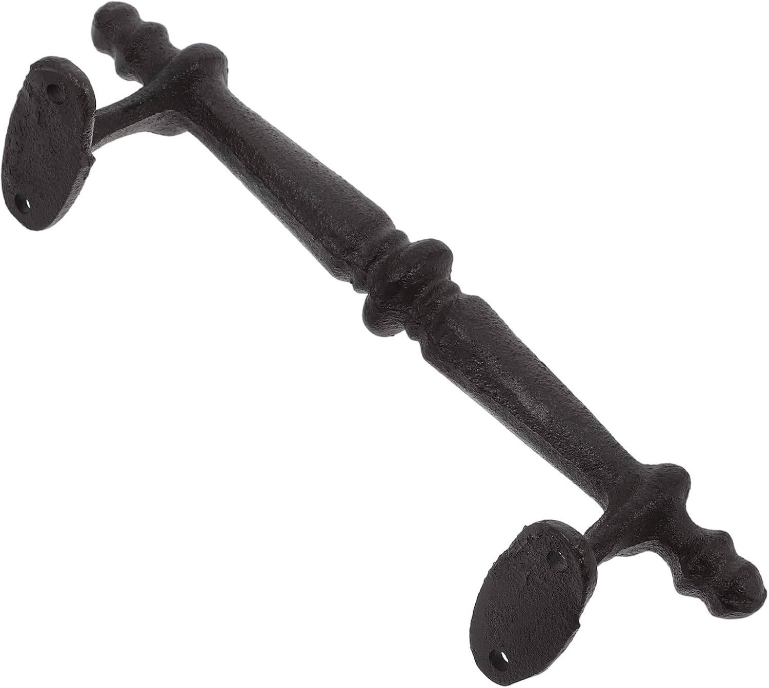 Vintage European Cast Iron Gate Handle Solid Rustic Barn Door Pull for Outdoor Wooden Fence Hardware Decorative Heavy-Duty Garden Gate Handle