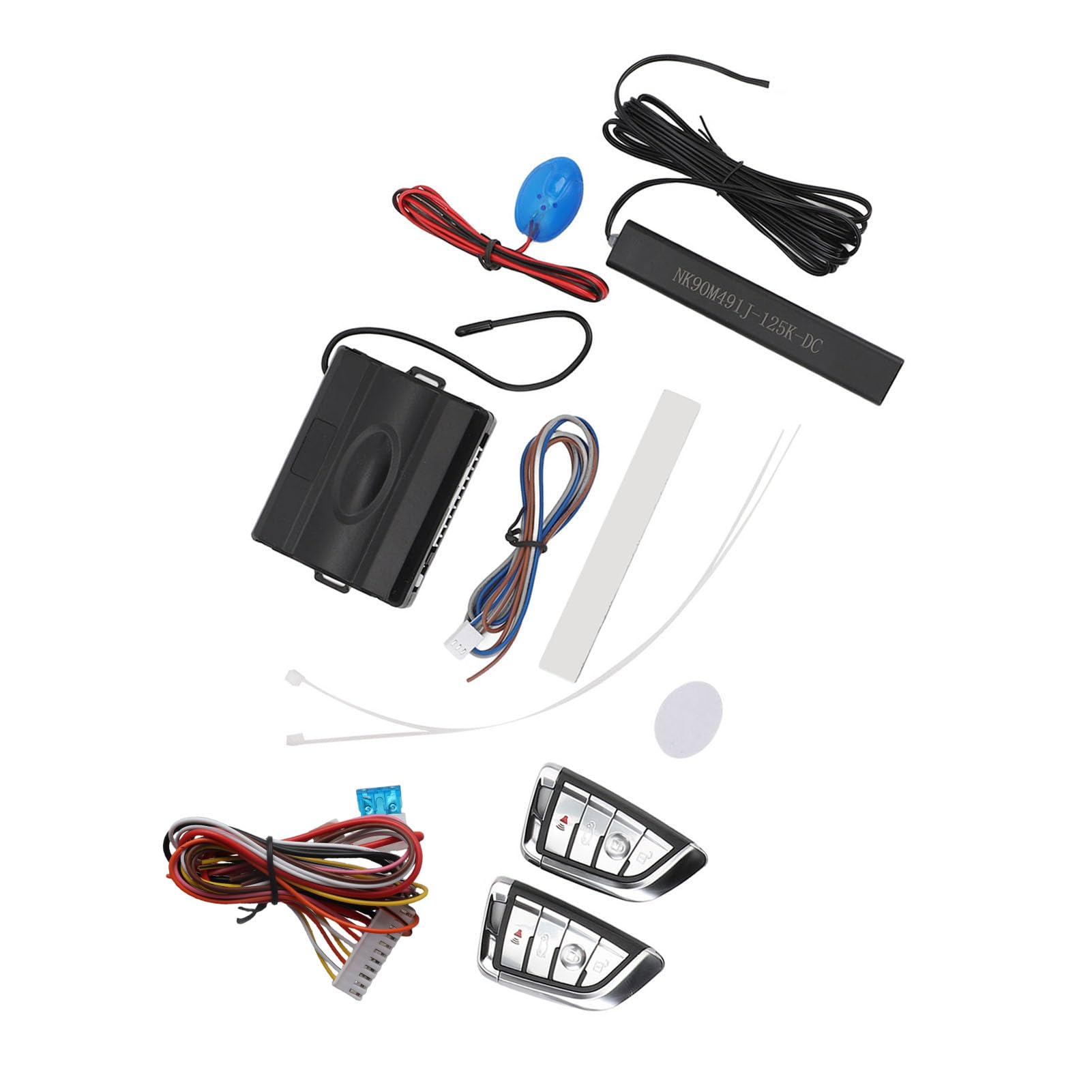 CHICIRIS di Accesso Senza Chiave PKE 12V DC, Antifurto Auto ABS con Allarme