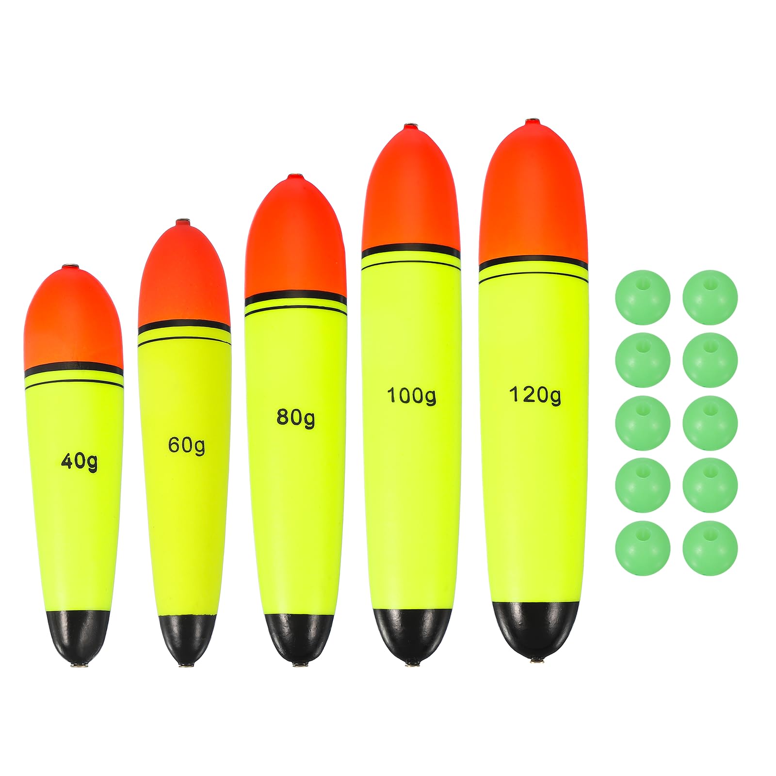 Fishing Slip Bobbers, EVA Foam Bobbers Slip Floats with Fish Beads, Fitting for Fishing Corks