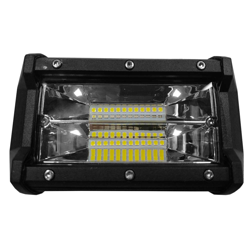 LZQ Reflektor roboczy 8 x 72 W LED dodatkowy reflektor offroad, 43200 lm, 10-30 V, 6000 K, światło robocze, wodoszczelny, IP67, 4 cale