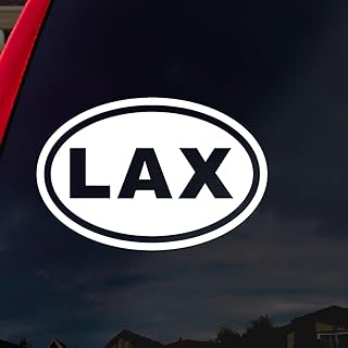 LAX Lacrosse Car Window Vinyl Decal Sticker 4" Wide