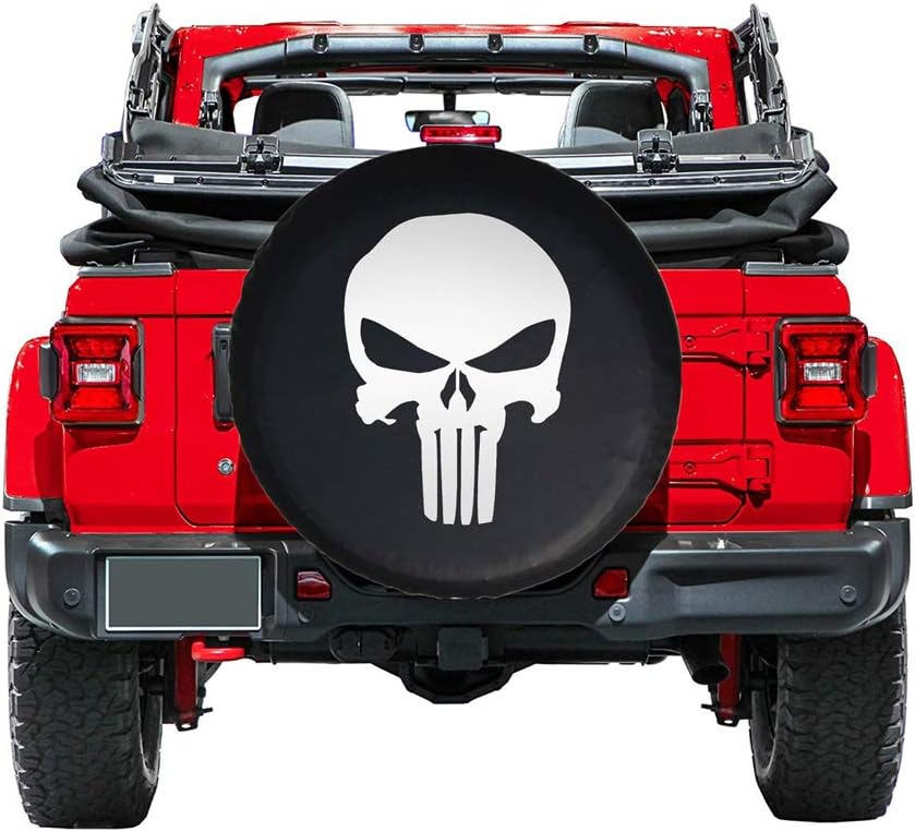 EIGIIS Universal Soft Spare Tire Cover Leather Waterproof Dust-Proof Thicken Wheel Protectors Covers for SUV (Shantou, (32"-33",17in))