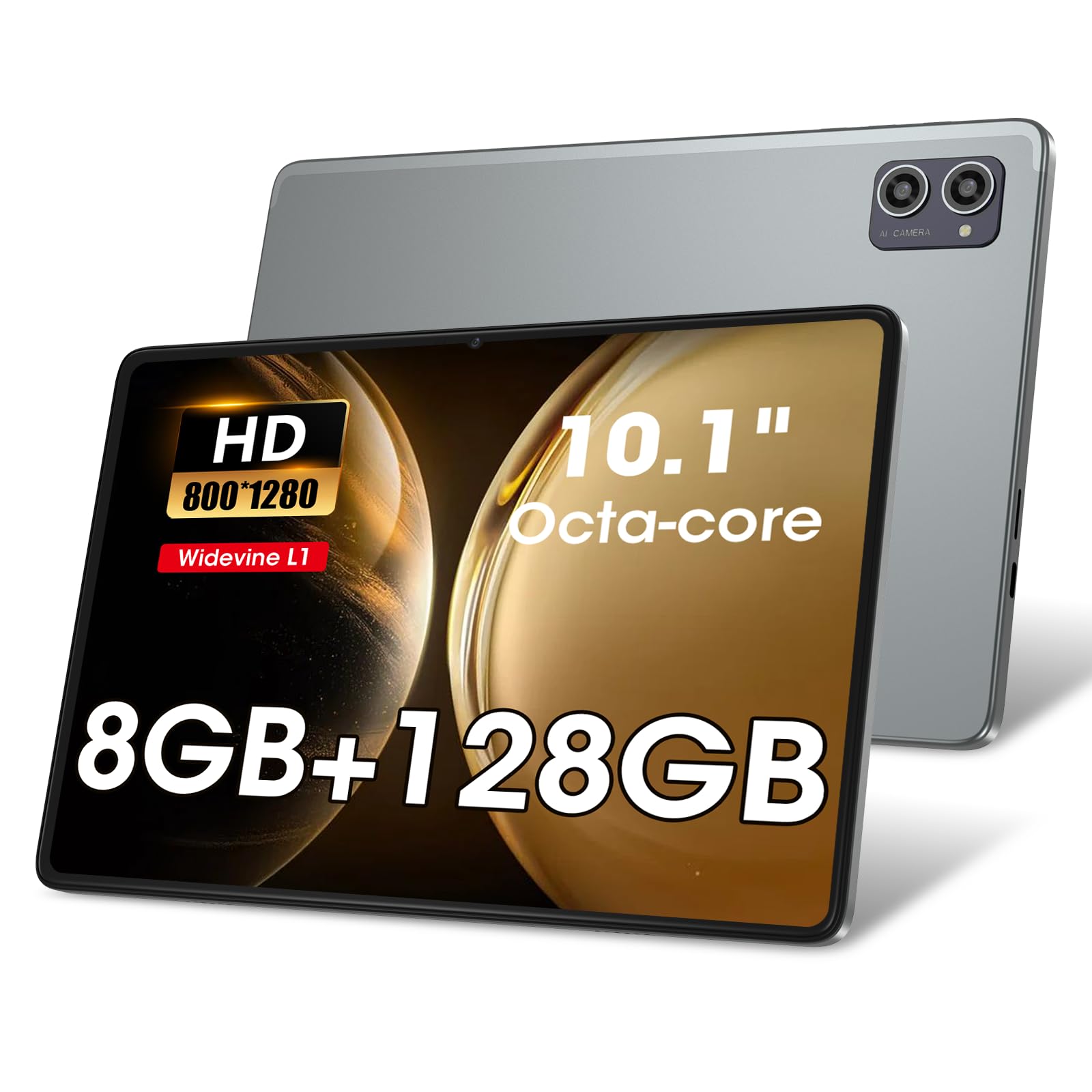 Azeyou 2025 Upgraded Android 14 Tablet, Octa-core Processors for 10.1" Tablet with 8GB RAM, 128GB ROM, IPS Touchscreen, Wi-Fi 6, BT 5.0, Dual Camera, Battery-image-32