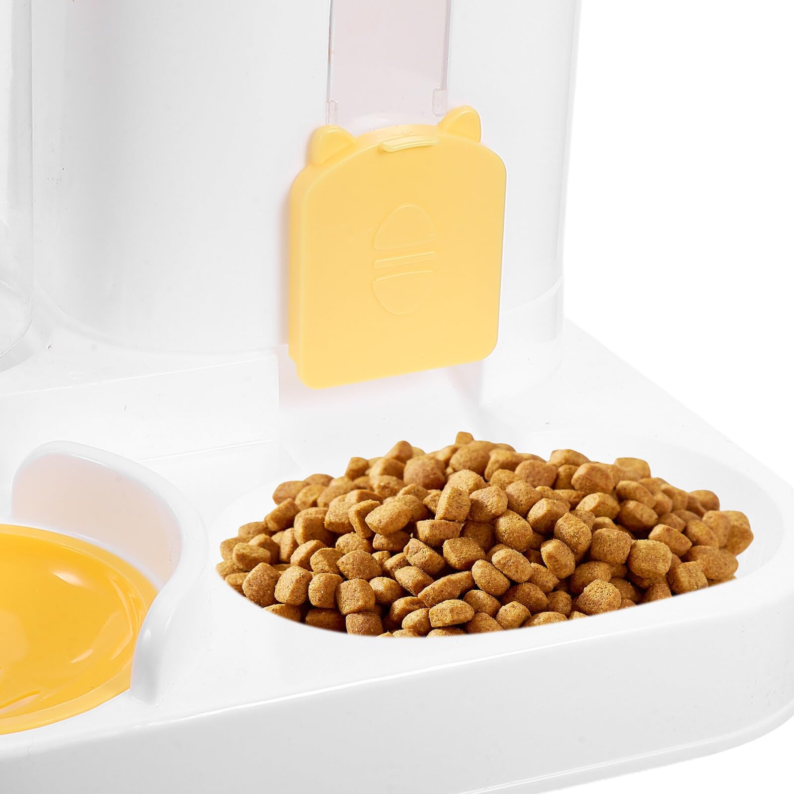 Sosoport Distributore Automatico di Cibo e Ciotola D’Acqua per Gatti e Cuccioli Mangiatoia per Alimentazione Lenta Sensore di Rifornimento Grande Capacità Silenzioso per Animali
